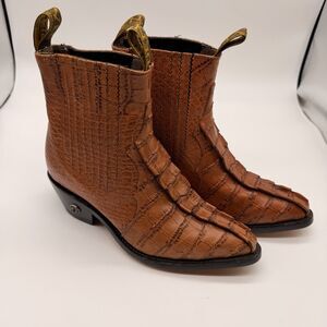 Mens Denver Cowboy Boots Caiman/Alligator Leather Hand Made in Mexico US 8-8.5